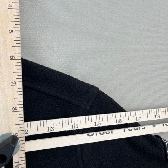 Vintage Bebe Fleece Jacket Womens Medium Black Sport Track Casual Full Zip y2k - Picture 10 of 10